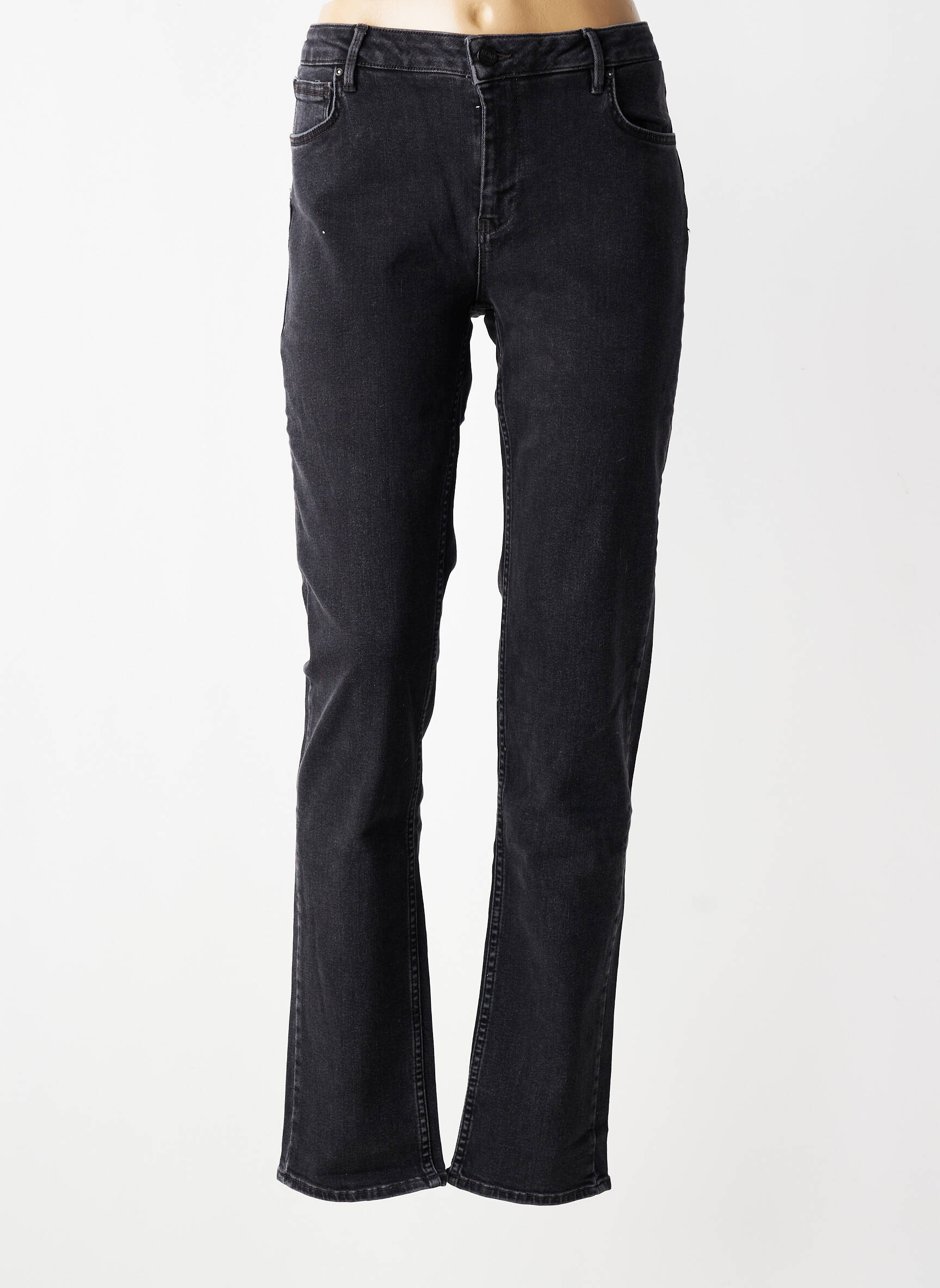 Jeans coupe slim stretch taille normale noir REIKO femme