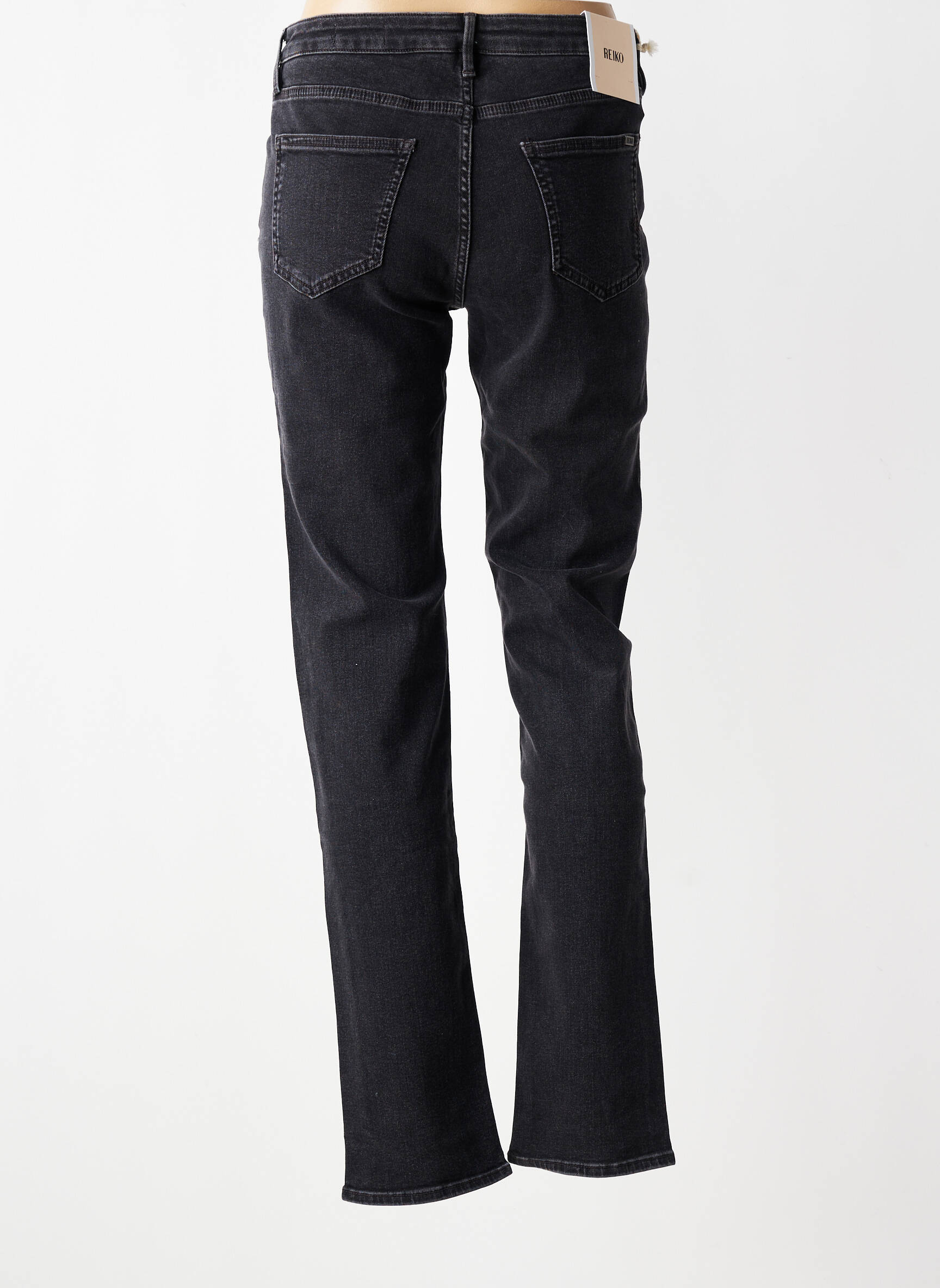 Jeans coupe slim stretch taille normale noir REIKO femme