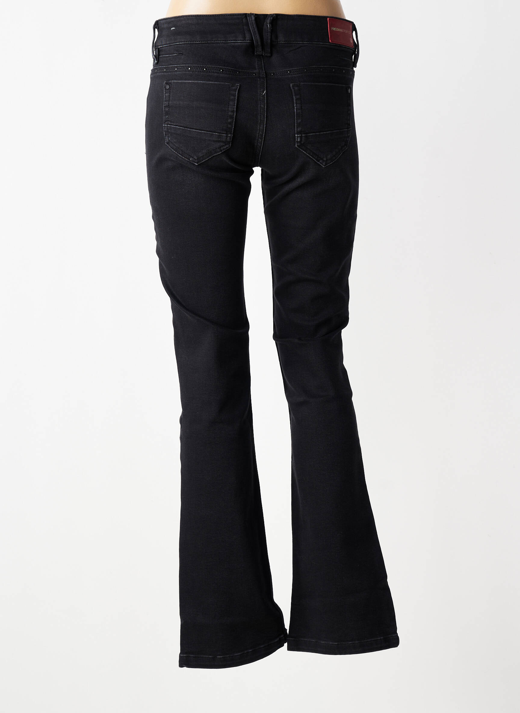 Jeans bootcut taille normale taille normale noir FREEMAN T.PORTER femme