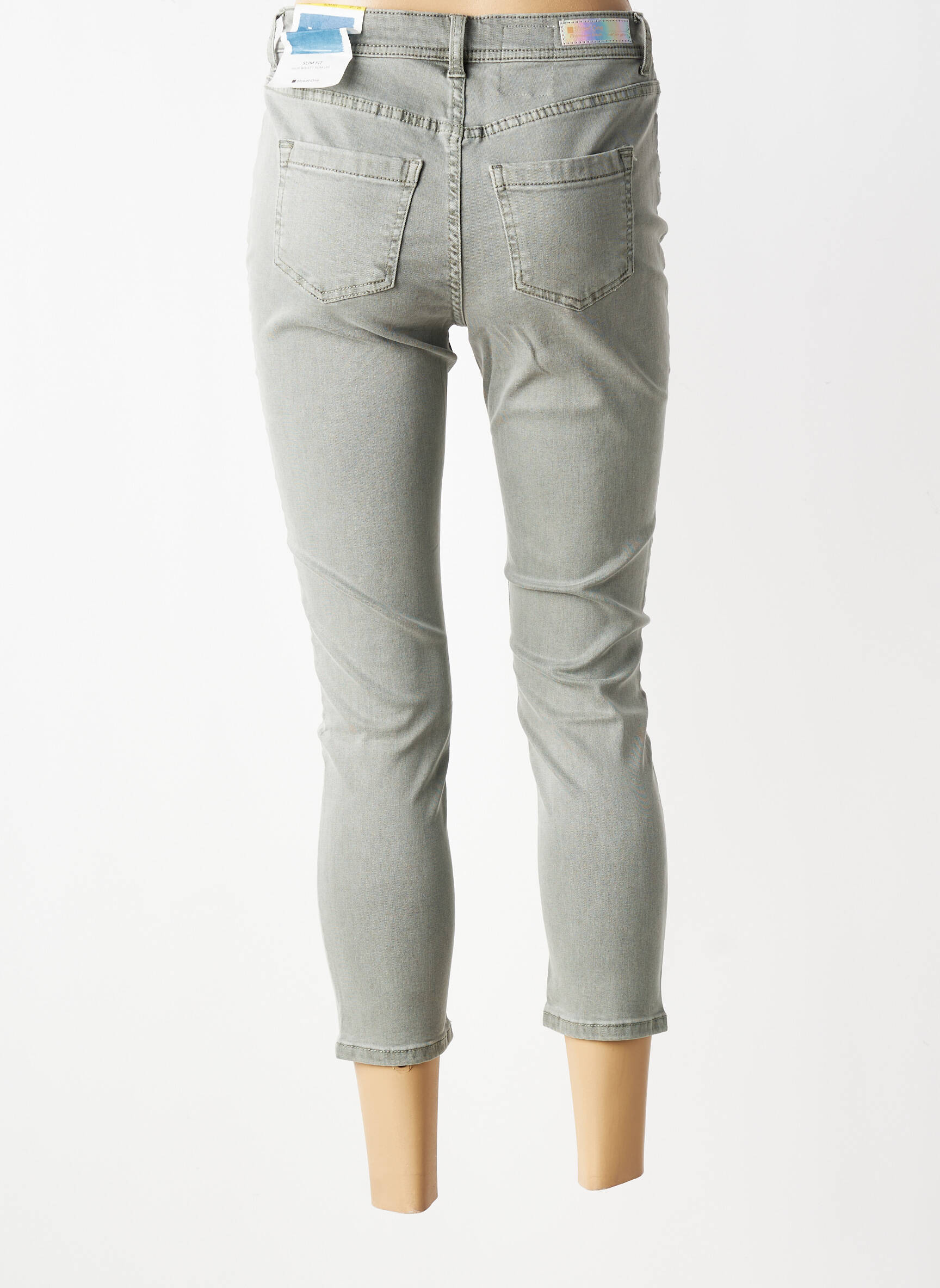 Jeans coupe slim stretch taille normale gris fonce STREET ONE femme