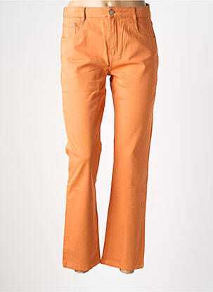 Pantalon droit stretch taille normale orange LOLA ESPELETA femme
