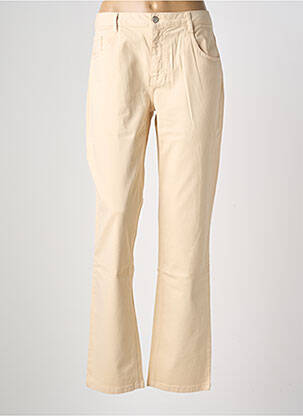 Pantalon droit stretch taille normale beige LOLA ESPELETA femme