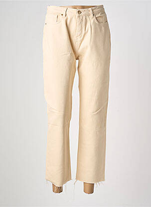 Pantalon 7/8 taille normale taille normale beige REIKO femme