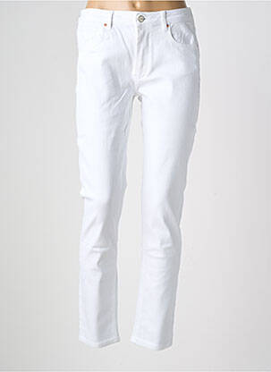 Jeans coupe slim stretch taille normale blanc REIKO femme