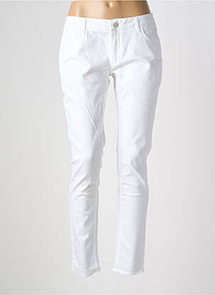 Jeans coupe slim stretch taille normale blanc REIKO femme