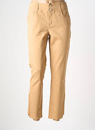 Pantalon droit stretch taille normale marron LOLA ESPELETA femme