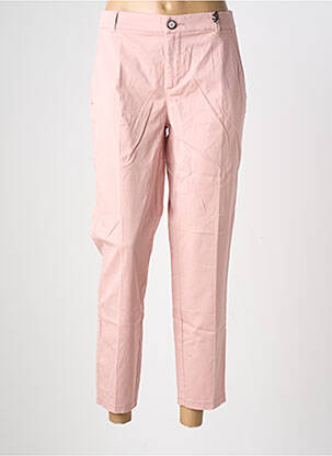 Pantalon chino tissage popeline taille normale rose STREET ONE femme