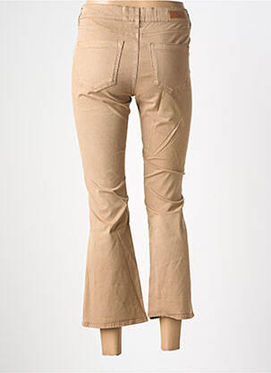 Pantalon 7/8 stretch taille normale marron HAPPY femme