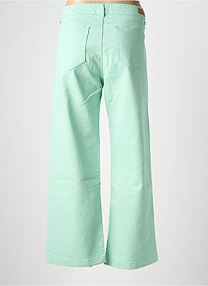 Pantalon large fermeture zippée sous rabat boutonné taille normale vert HAPPY femme