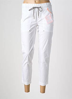 Pantalon 7/8 stretch taille normale blanc STREET ONE femme