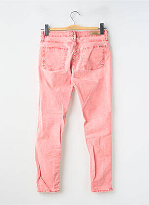 Jeans coupe slim stretch taille normale rouge REIKO femme