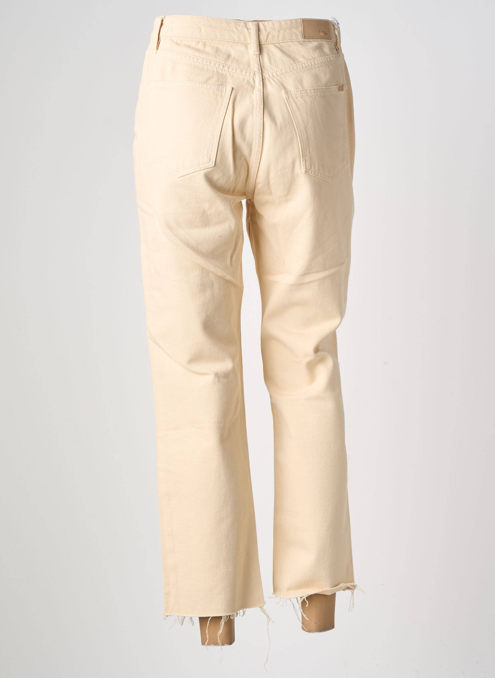Pantalon 7/8 taille normale taille normale beige REIKO femme