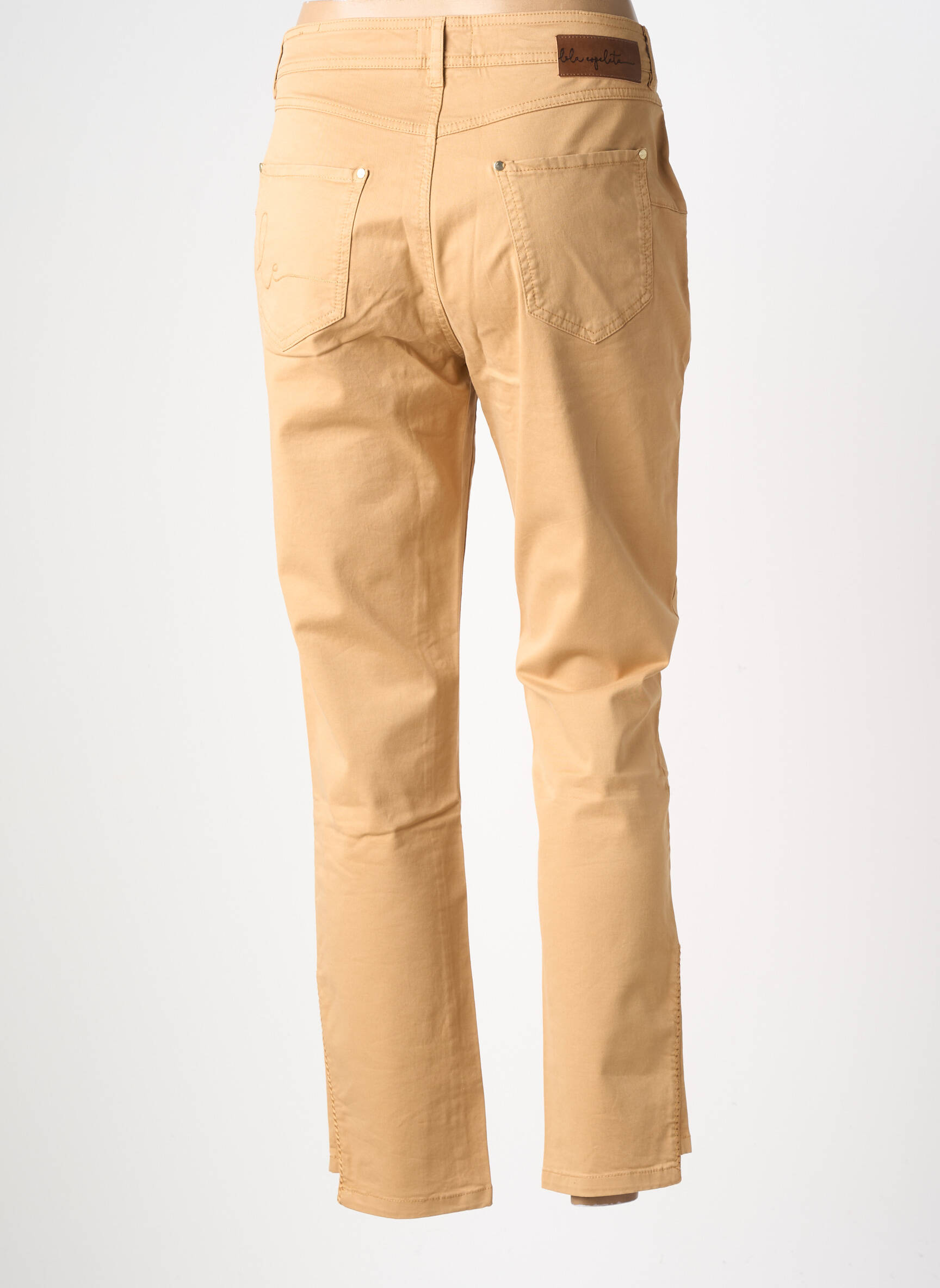 Pantalon droit stretch taille normale marron LOLA ESPELETA femme