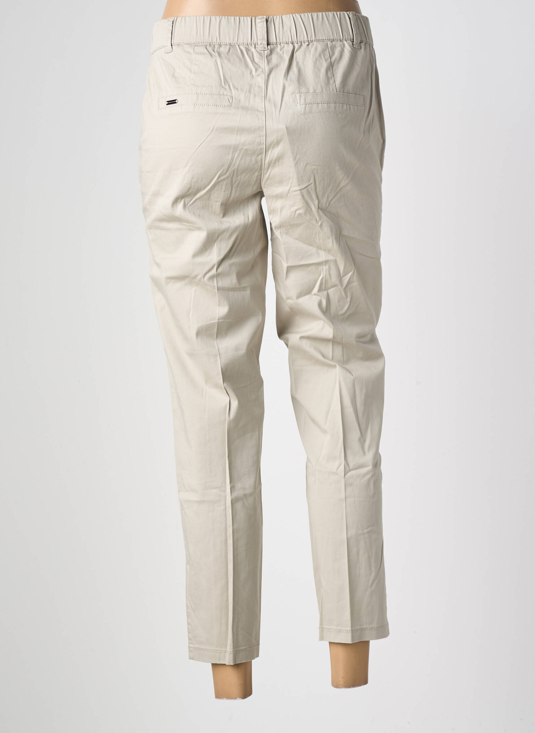 Pantalon chino tissage popeline taille normale gris STREET ONE femme