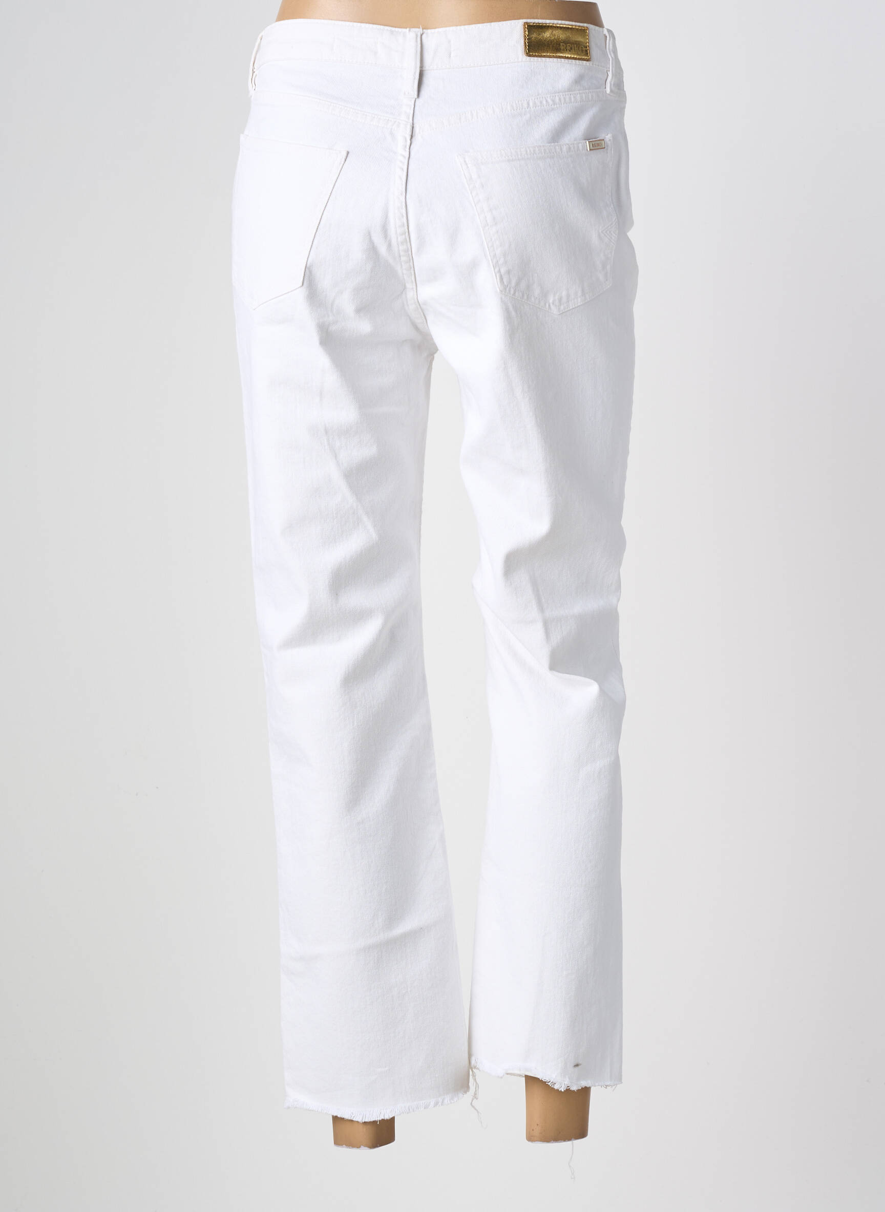 Jeans coupe slim stretch taille normale blanc REIKO femme