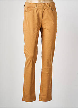 Pantalon slim taille élastique taille normale beige QUATTRO femme