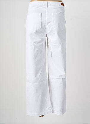 Pantalon droit stretch taille normale blanc HAPPY femme