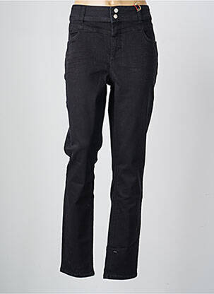 Pantalon slim tissage popeline taille normale noir STREET ONE femme