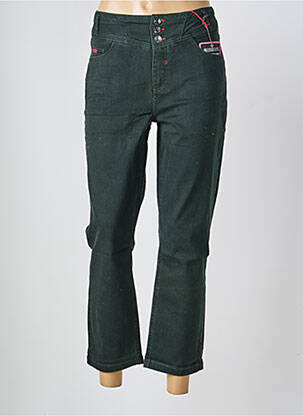 Jeans coupe droite stretch taille normale vert STREET ONE femme