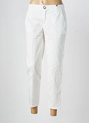 Pantalon chino tissage popeline taille normale blanc STREET ONE femme