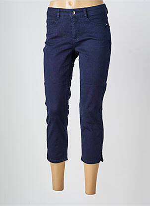 Pantacourt stretch taille normale bleu OUI femme