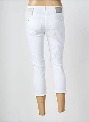 Pantalon 7/8 stretch taille basse blanc STREET ONE femme