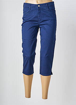 Corsaire stretch taille normale bleu KANOPE femme