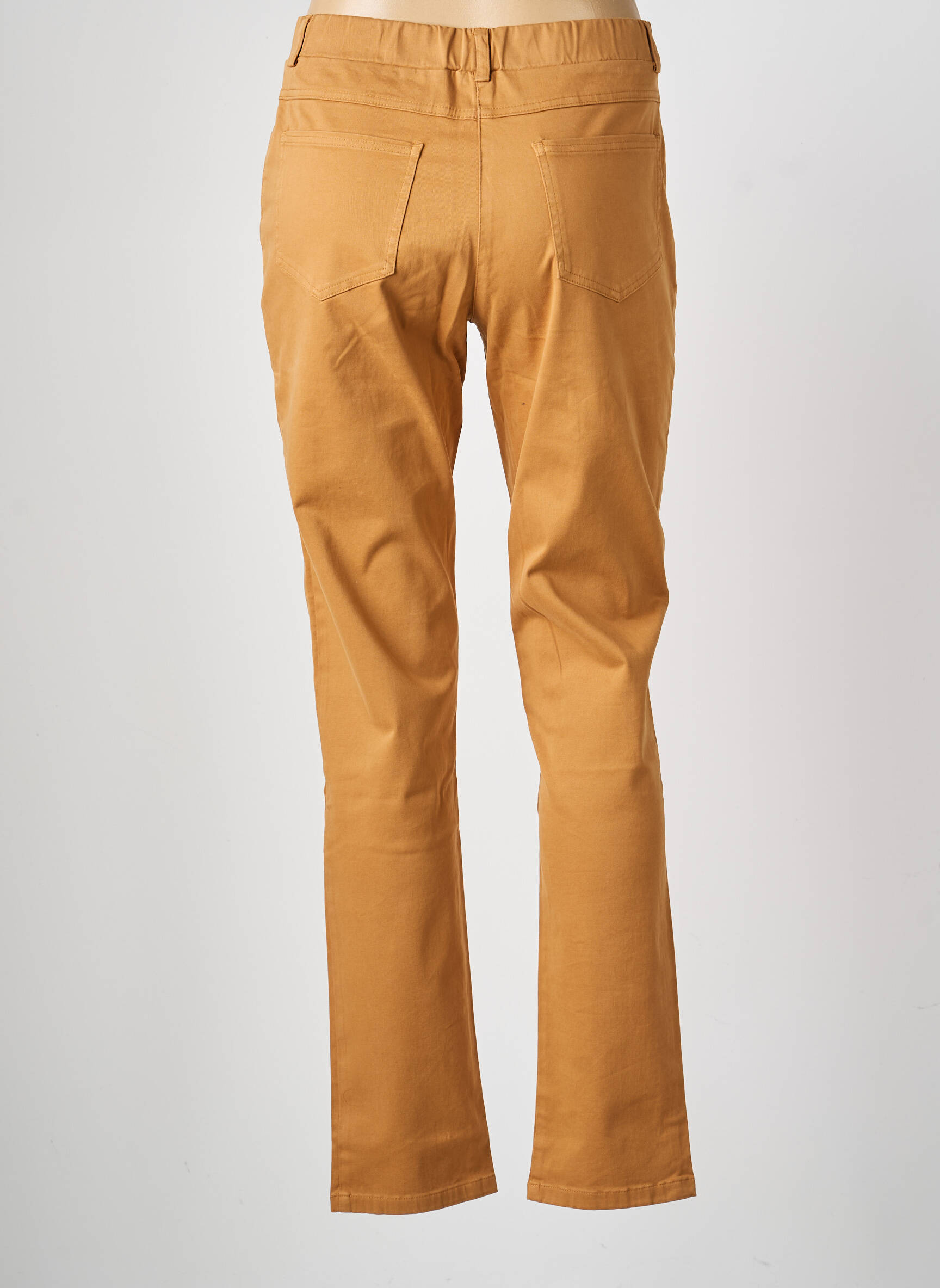 Pantalon slim taille élastique taille normale beige QUATTRO femme