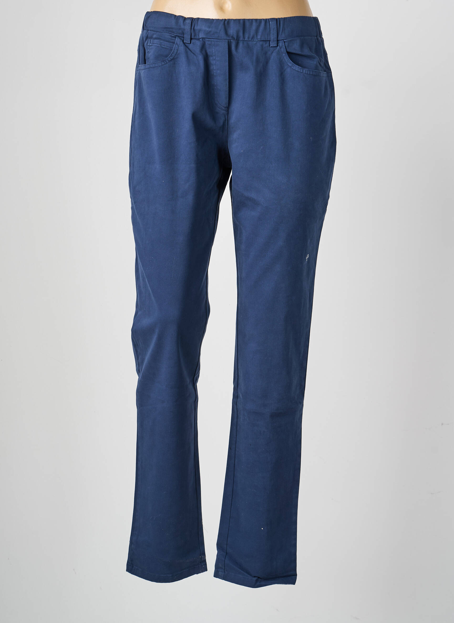 Pantalon slim taille élastique taille normale bleu QUATTRO femme