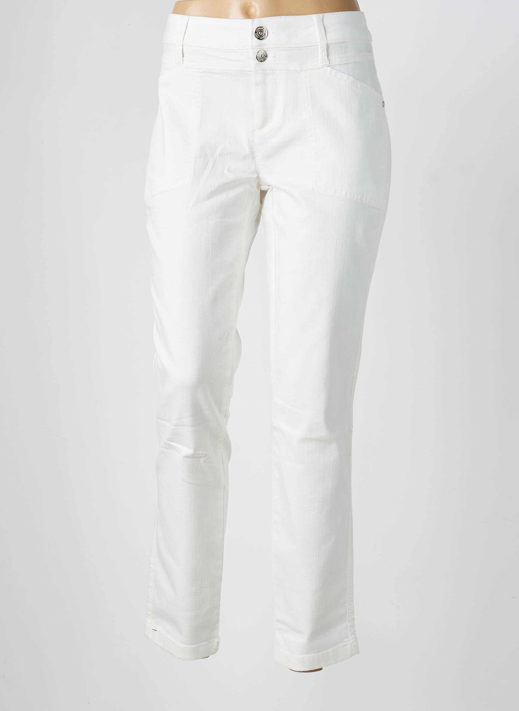 Jeans coupe slim stretch taille normale blanc STREET ONE femme
