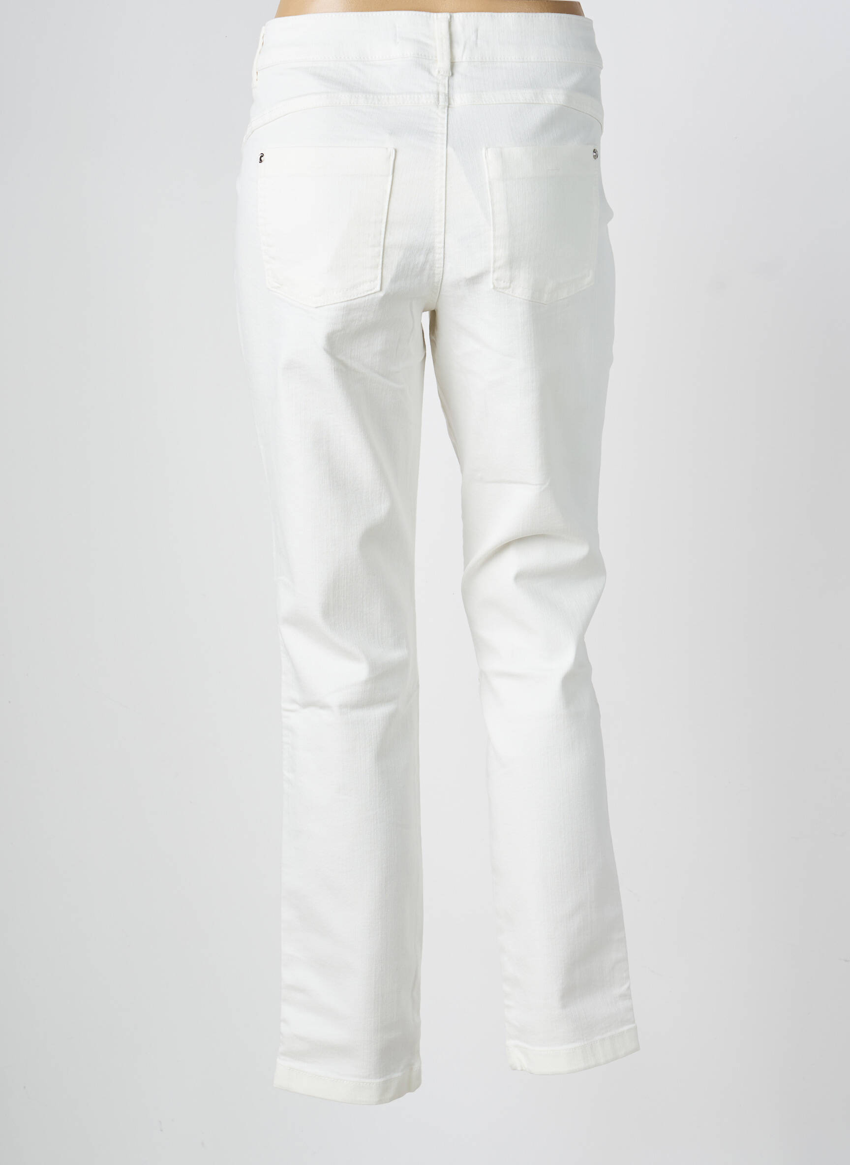 Jeans coupe slim stretch taille normale blanc STREET ONE femme
