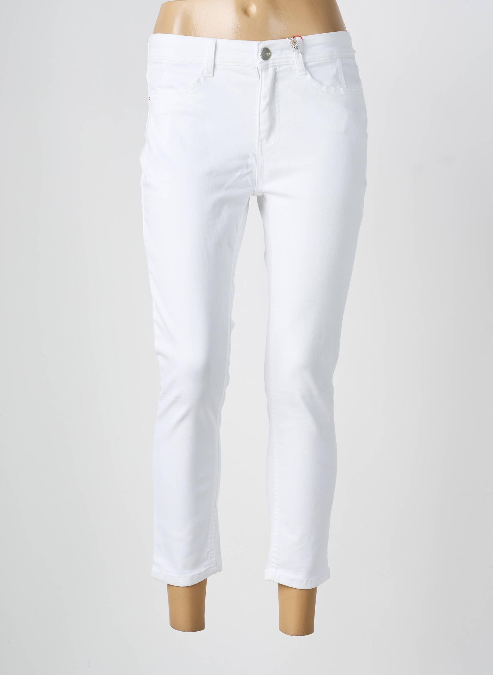 Jeans coupe slim stretch taille normale blanc STREET ONE femme