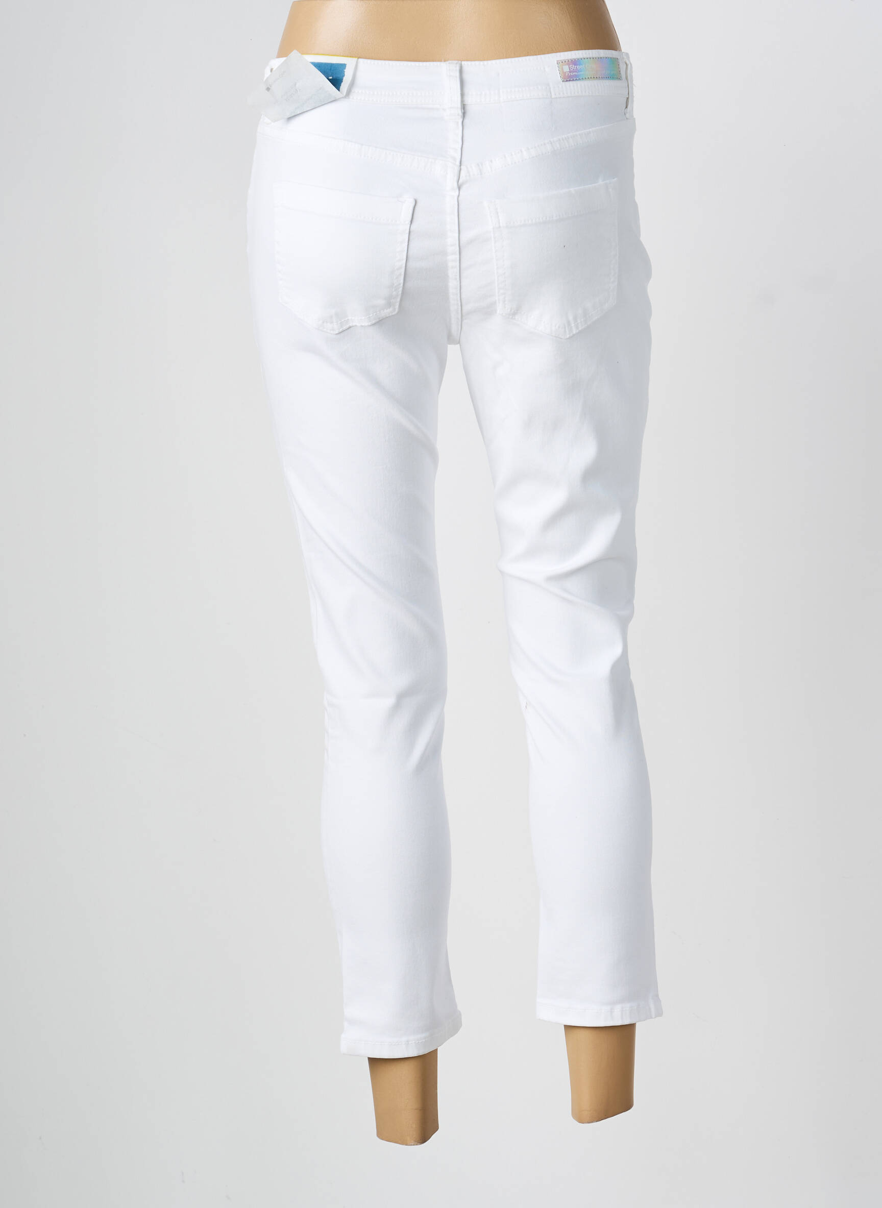 Jeans coupe slim stretch taille normale blanc STREET ONE femme