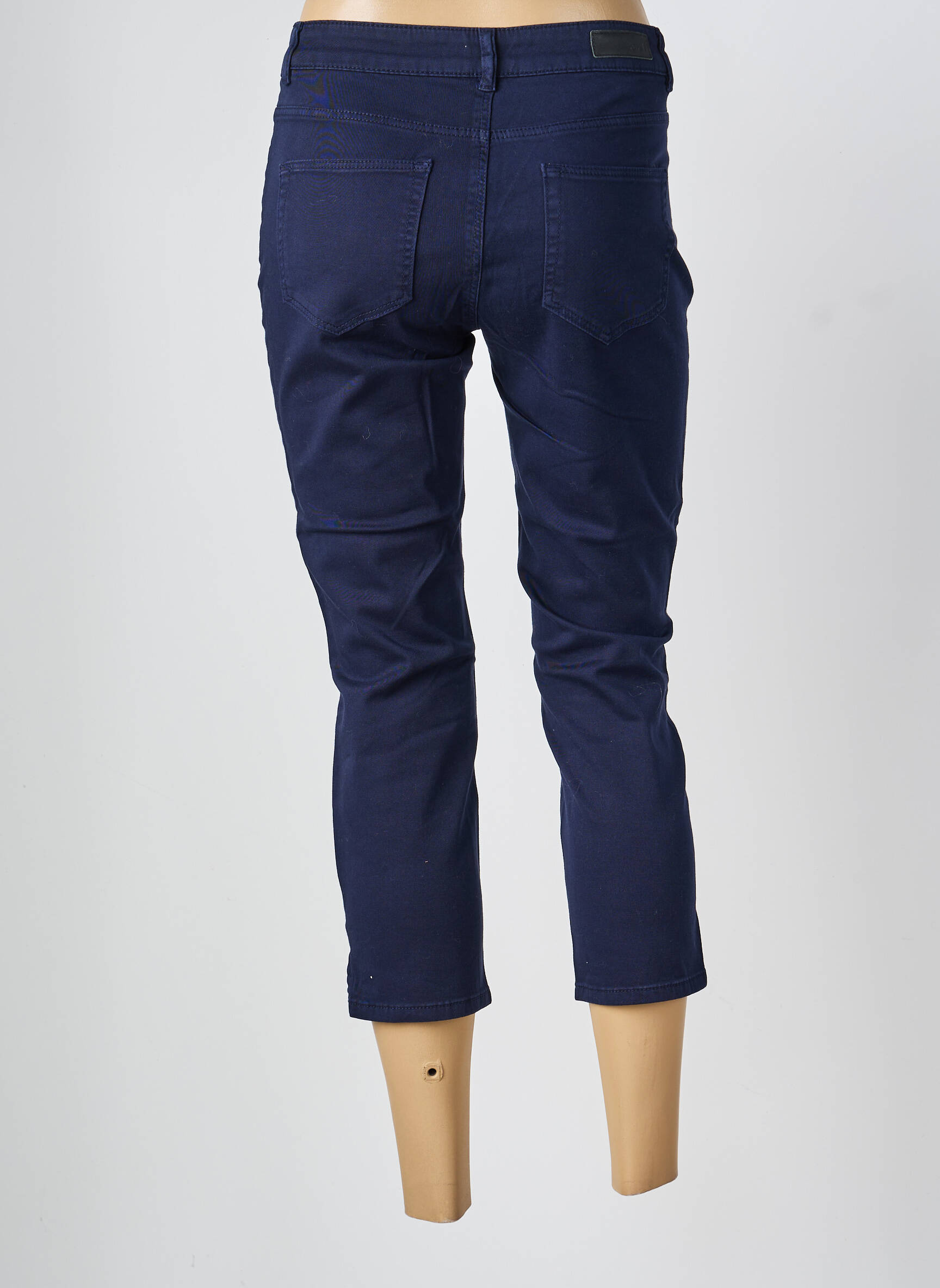 Pantacourt stretch taille normale bleu OUI femme