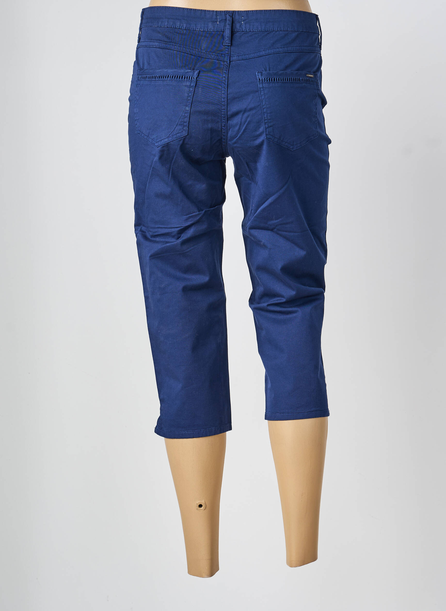 Corsaire stretch taille normale bleu KANOPE femme