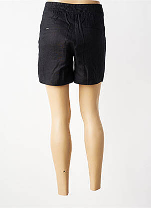 Short taille à pinces taille haute noir STREET ONE femme