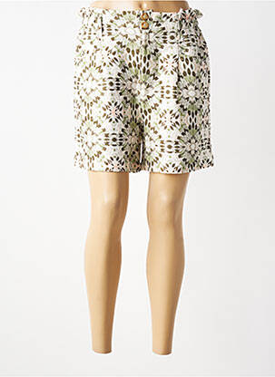 Short fermeture zippée sous rabat boutonné taille normale vert KANOPE femme