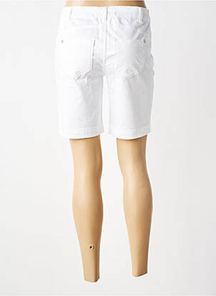 Bermuda tissage popeline taille normale blanc STREET ONE femme