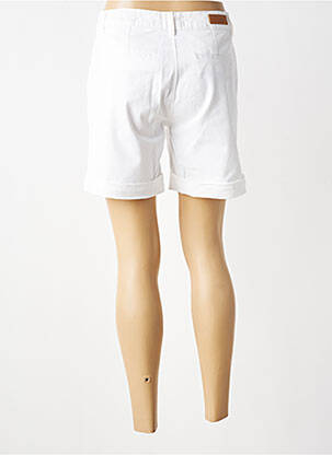 Bermuda taille à pinces taille normale blanc HAPPY femme