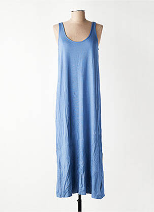 Robe longue sans manche sans manche bleu YERSE femme