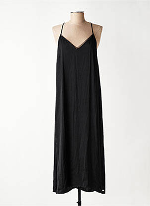 Robe mi-longue coupe fluide fines bretelles noir LPB LES PETITES BOMBES  femme