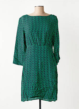 Robe courte manches longues manches longues bleu FREEMAN T.PORTER femme