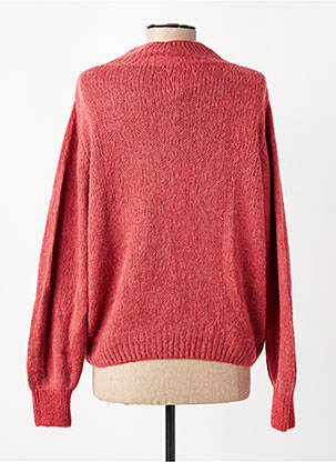 Pull stretch manches longues rose STUDIO PARISIEN femme