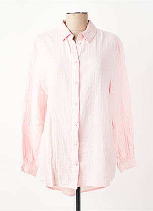 Chemisier tissage crêpe manches longues rose STREET ONE femme