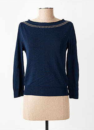 Top tissage jersey manches 3/4 bleu RINASCIMENTO femme