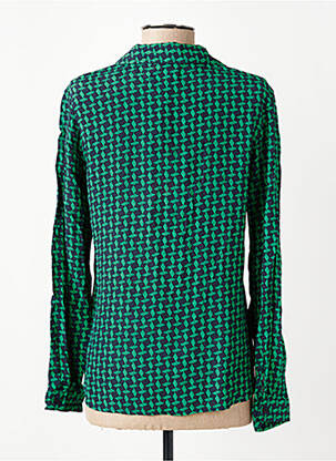 Chemisier coupe cintrée manches longues vert FREEMAN T.PORTER femme