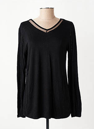 T-shirt manches longues manches longues noir AKELA KEY femme