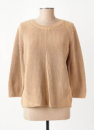 Pull coupe droite manches 3/4 beige STREET ONE femme