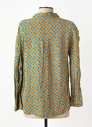 Chemisier coupe cintrée manches longues vert INDI & COLD femme