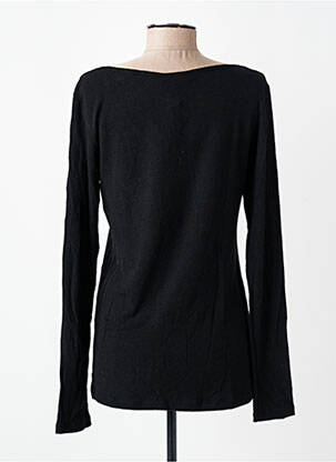 Pull coupe cintrée manches longues noir PAKO LITTO femme